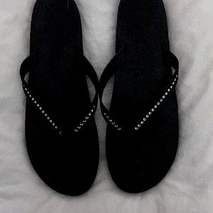 Black Rainbow Sandals Crystal Collection